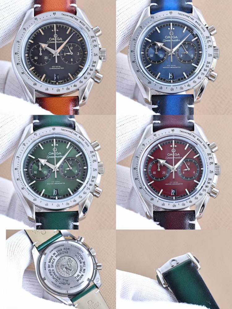 Men's Quartz Watch Chronograph 904L Stainless Steel 43.5 mm-OG 118