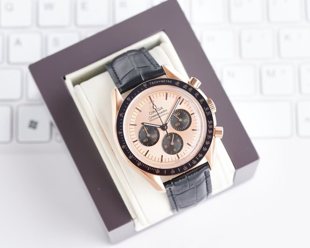Men's Quartz Watch Chronograph 904L Stainless Steel 43 mm-OG 115