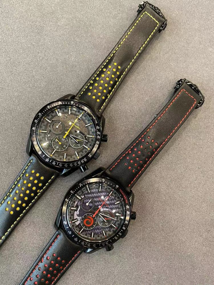 Men's Quartz Watch Chronograph 904L Stainless Steel 43 mm-OG 128