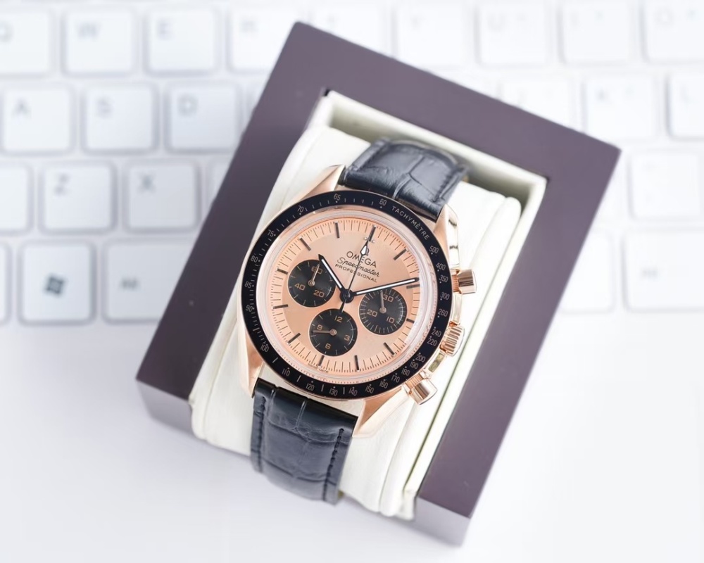 Men's Quartz Watch Chronograph 904L Stainless Steel 43 mm-OG 115