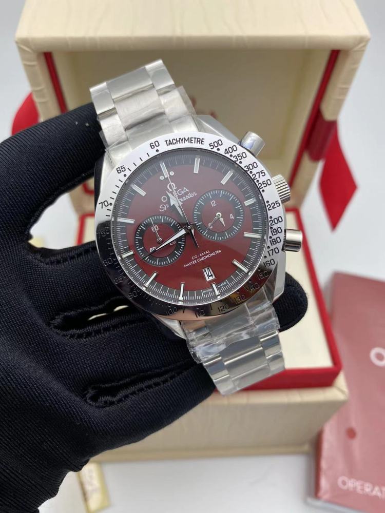 Men's Quartz Watch Chronograph 904L Stainless Steel 44 mm-OG 105