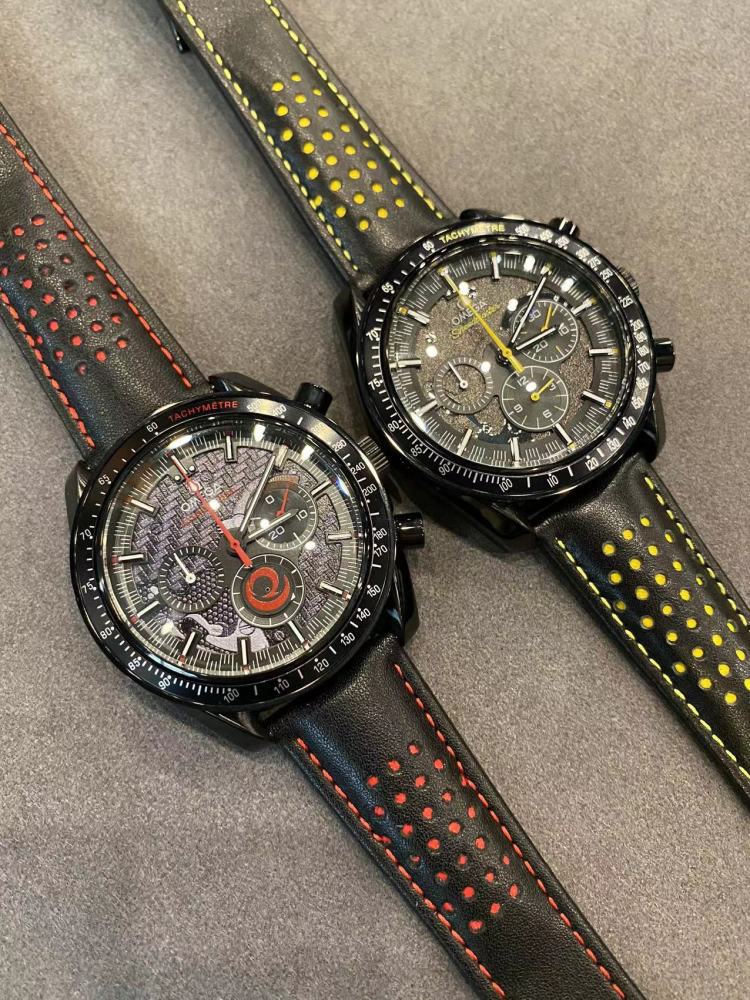 Men's Quartz Watch Chronograph 904L Stainless Steel 43 mm-OG 128