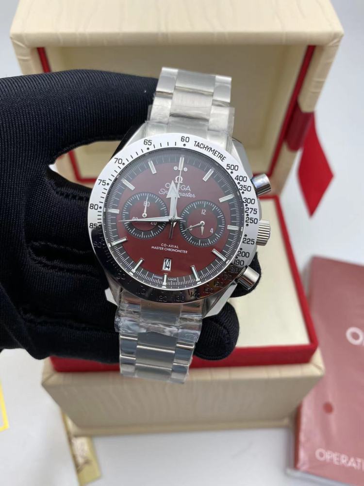 Men's Quartz Watch Chronograph 904L Stainless Steel 44 mm-OG 105