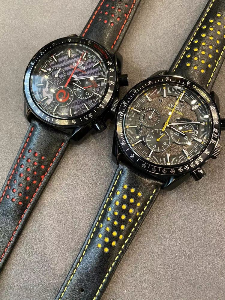Men's Quartz Watch Chronograph 904L Stainless Steel 43 mm-OG 128