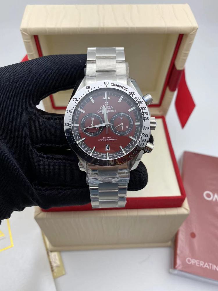 Men's Quartz Watch Chronograph 904L Stainless Steel 44 mm-OG 105