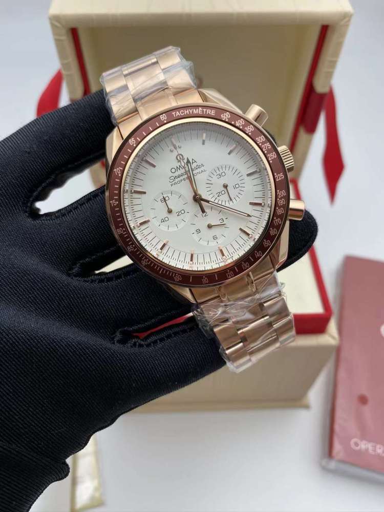 Men's Quartz Watch Chronograph 904L Stainless Steel 43 mm-OG 104