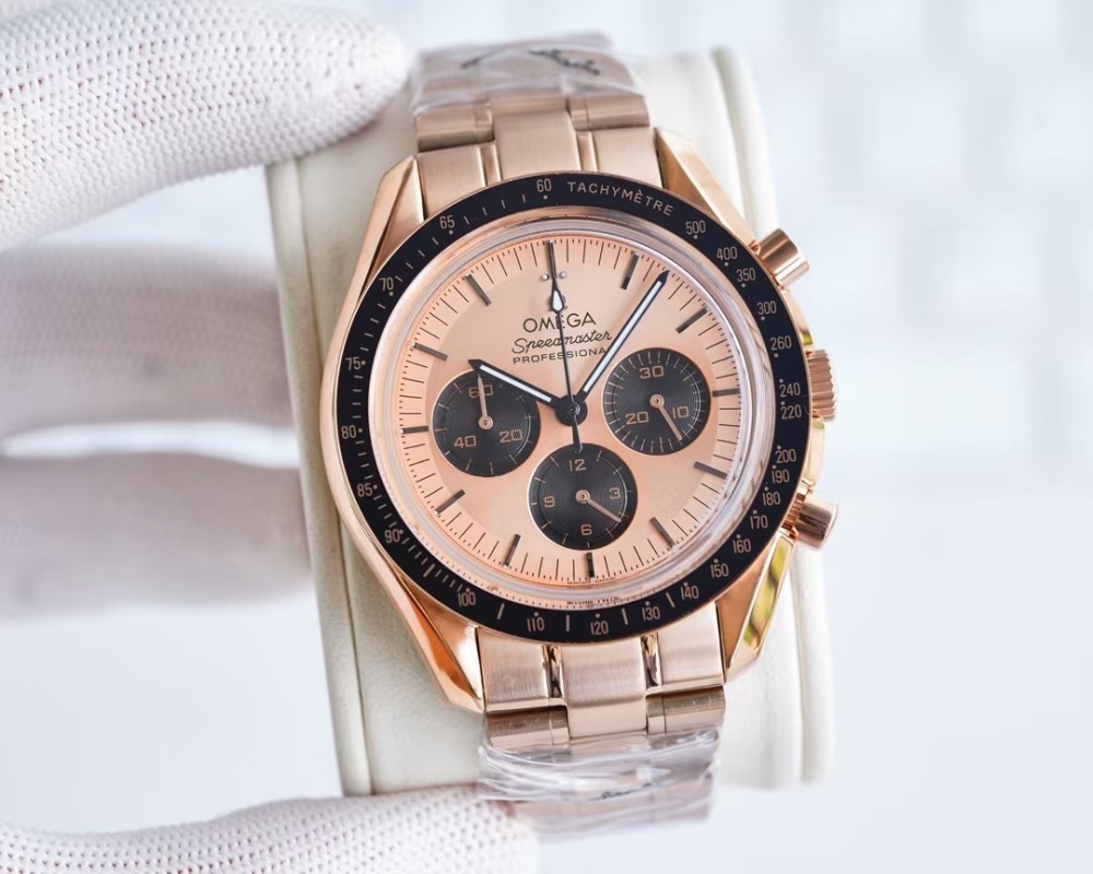 Men's Quartz Watch Chronograph 904L Stainless Steel 43 mm-OG 115