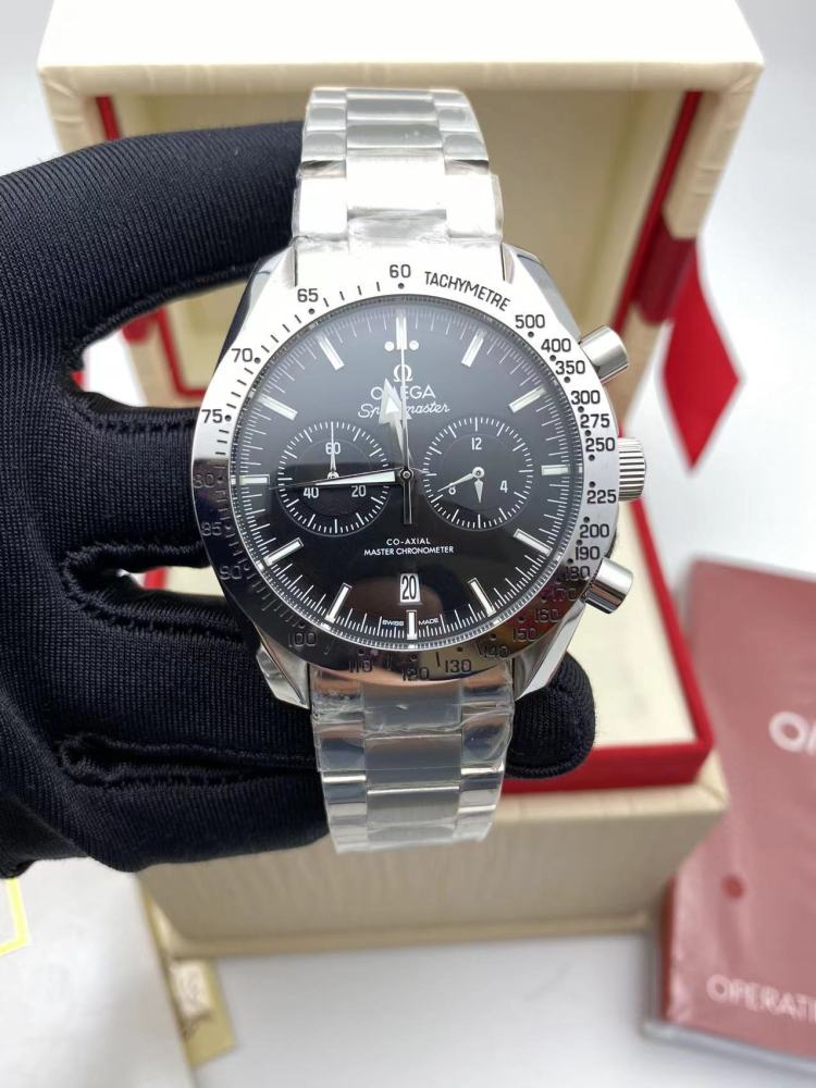 Men's Quartz Watch Chronograph 904L Stainless Steel 44 mm-OG 105