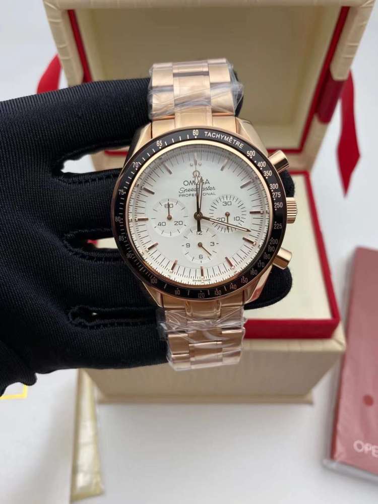Men's Quartz Watch Chronograph 904L Stainless Steel 43 mm-OG 104