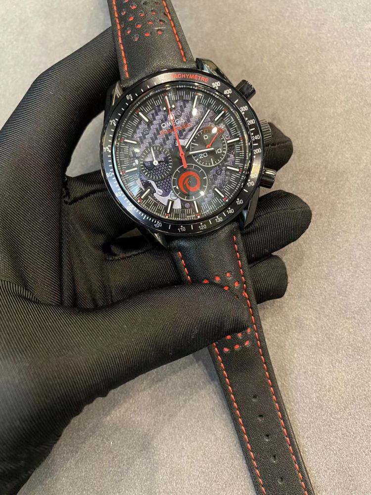 Men's Quartz Watch Chronograph 904L Stainless Steel 43 mm-OG 128