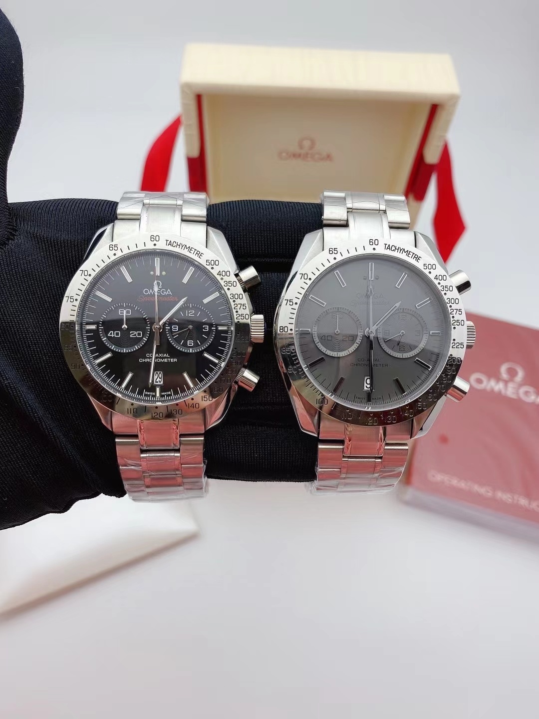 Men's Quartz Watch Chronograph 904L Stainless Steel 42mm-OG 24