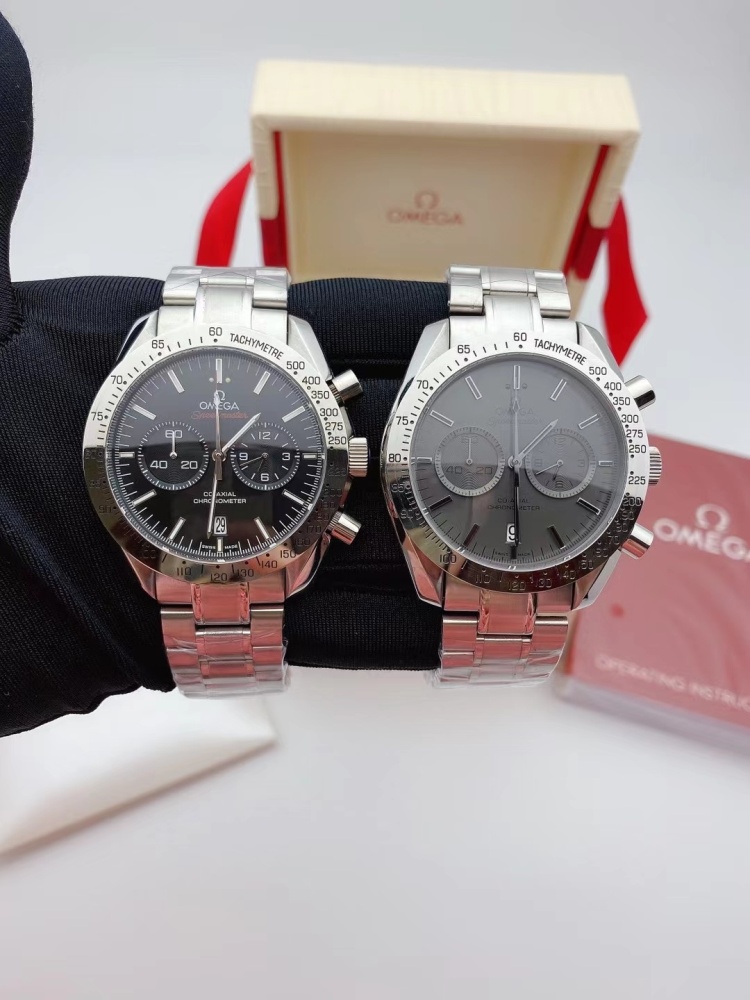 Men's Quartz Watch Chronograph 904L Stainless Steel 42mm-OG 24