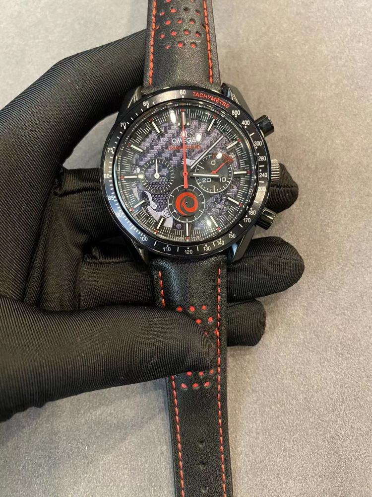 Men's Quartz Watch Chronograph 904L Stainless Steel 43 mm-OG 128