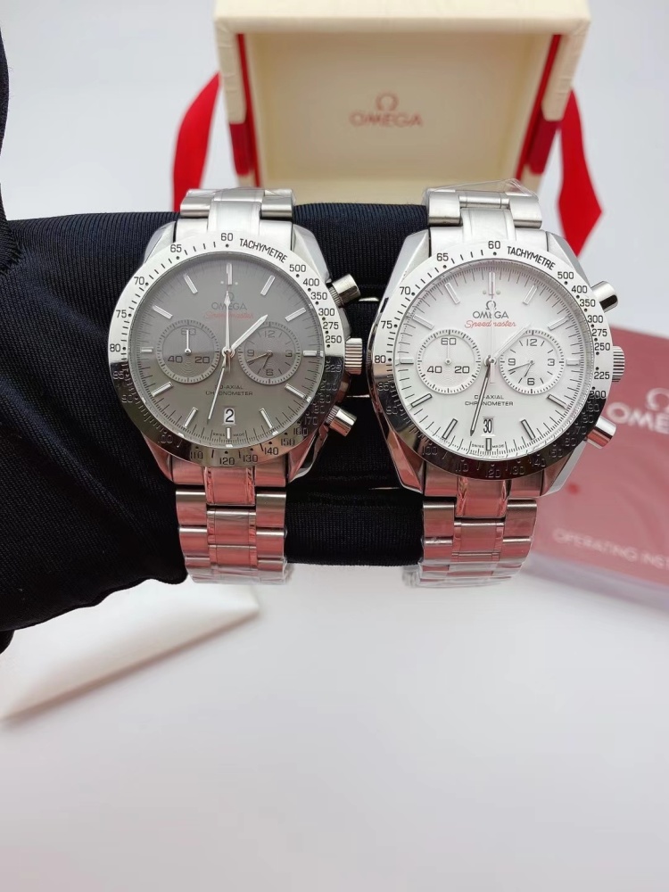 Men's Quartz Watch Chronograph 904L Stainless Steel 42mm-OG 24
