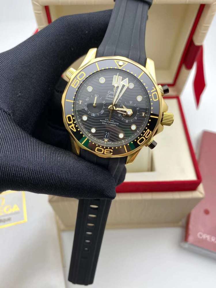 Men's Quartz Watch Chronograph 904L Stainless Steel 44 mm-OG 106
