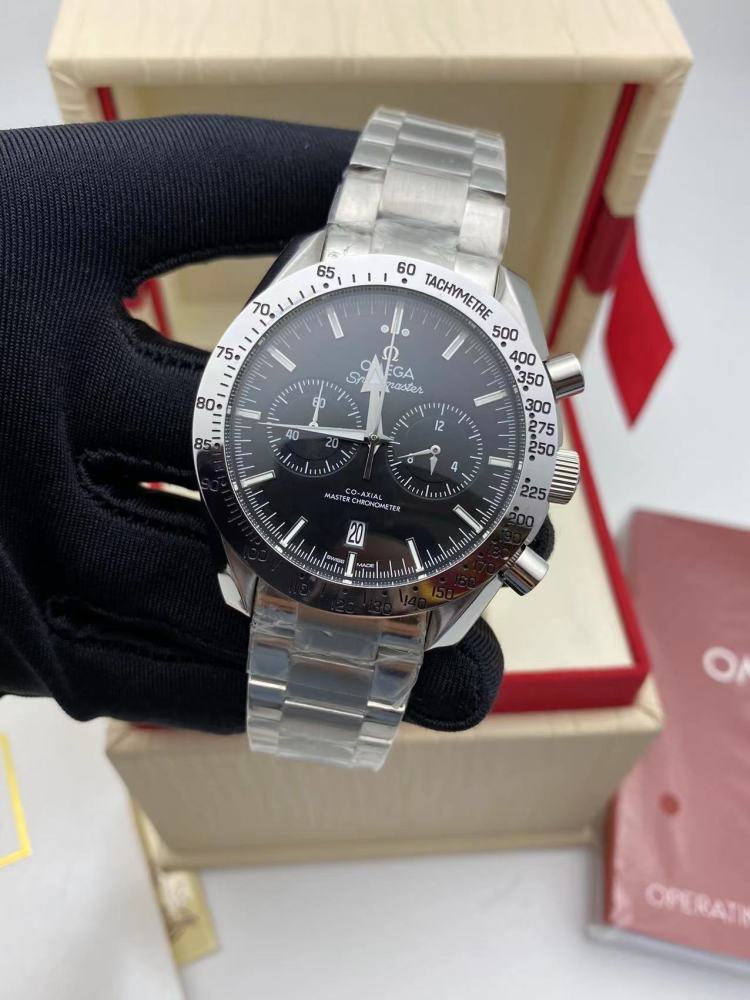 Men's Quartz Watch Chronograph 904L Stainless Steel 44 mm-OG 105