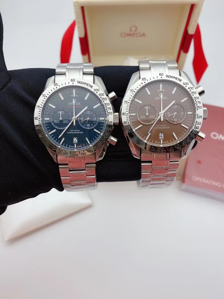 Men's Quartz Watch Chronograph 904L Stainless Steel 42mm-OG 24