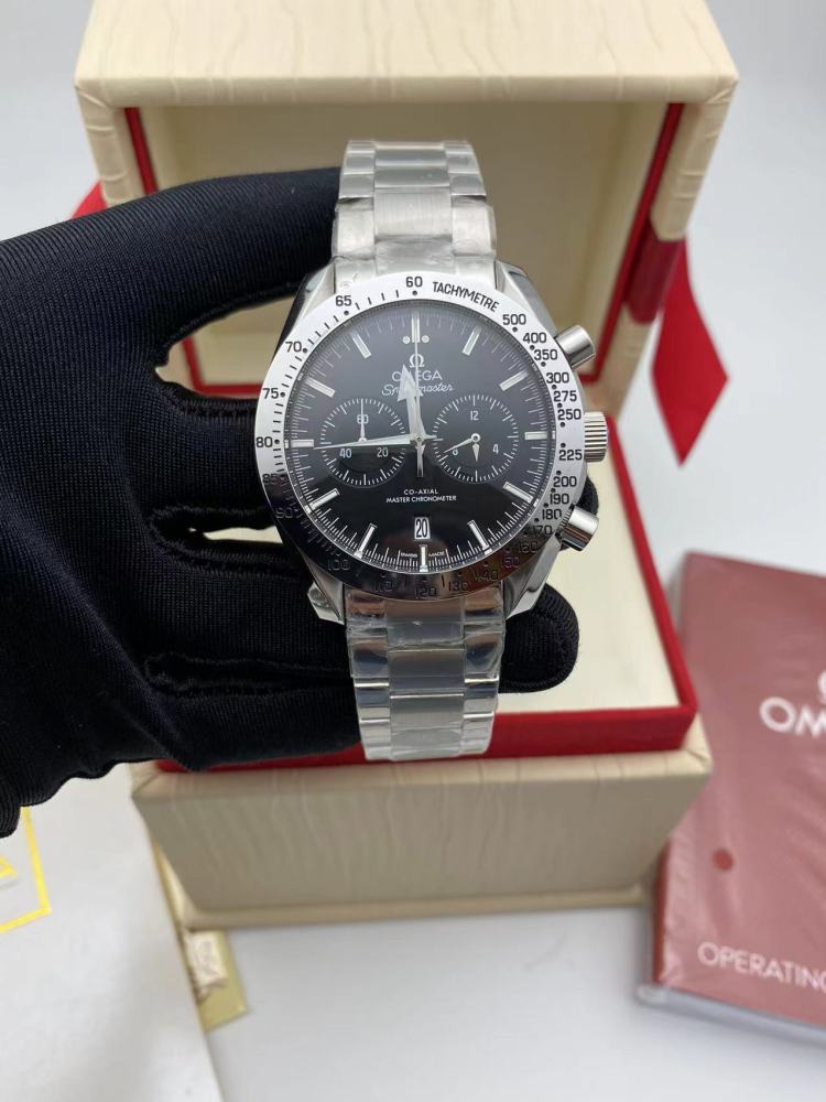 Men's Quartz Watch Chronograph 904L Stainless Steel 44 mm-OG 105