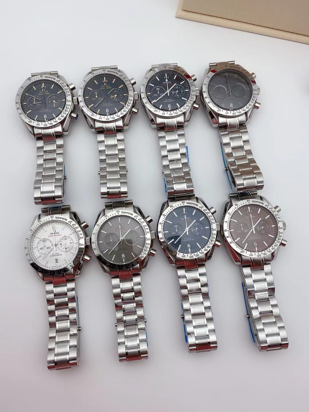 Men's Quartz Watch Chronograph 904L Stainless Steel 42mm-OG 24