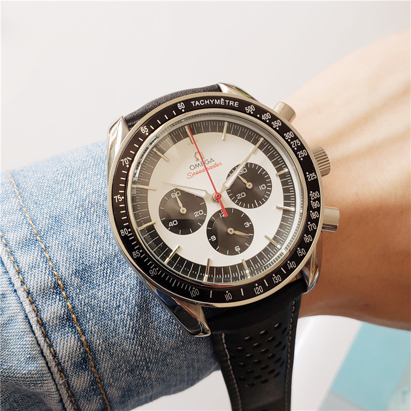 Men's Quartz Watch Chronograph 904L Stainless Steel 43 mm-OG 11