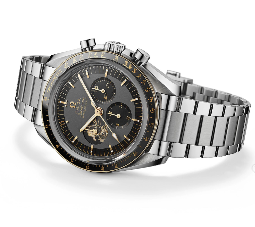 Men's Quartz Watch Chronograph 904L Stainless Steel 43 mm-OG 107