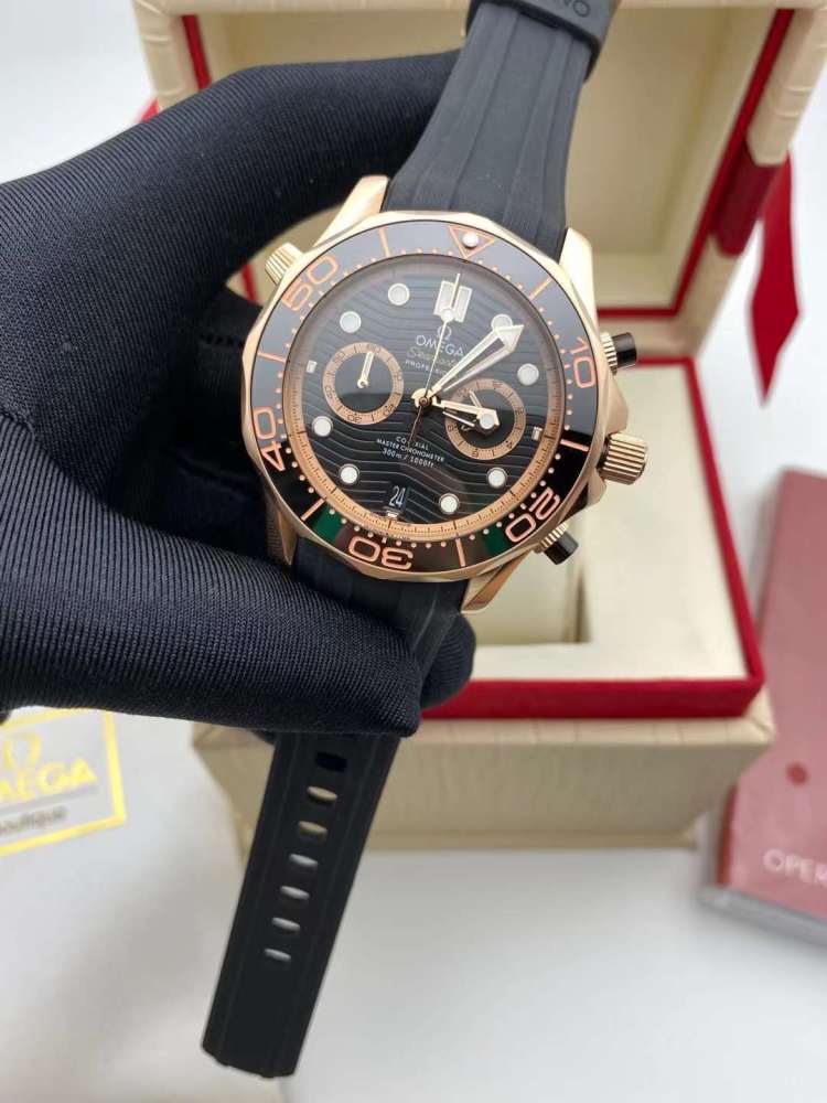 Men's Quartz Watch Chronograph 904L Stainless Steel 44 mm-OG 106