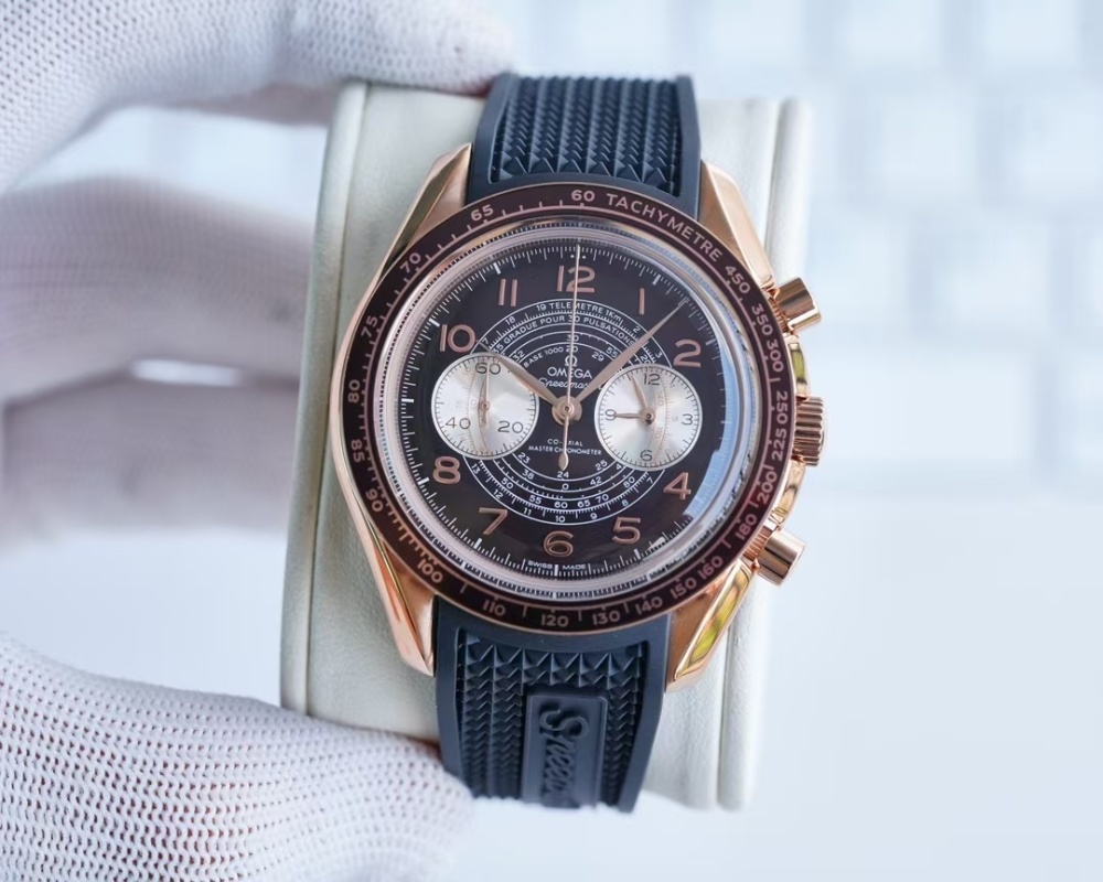 Men's Quartz Watch Chronograph 904L Stainless Steel 43 mm-OG 114