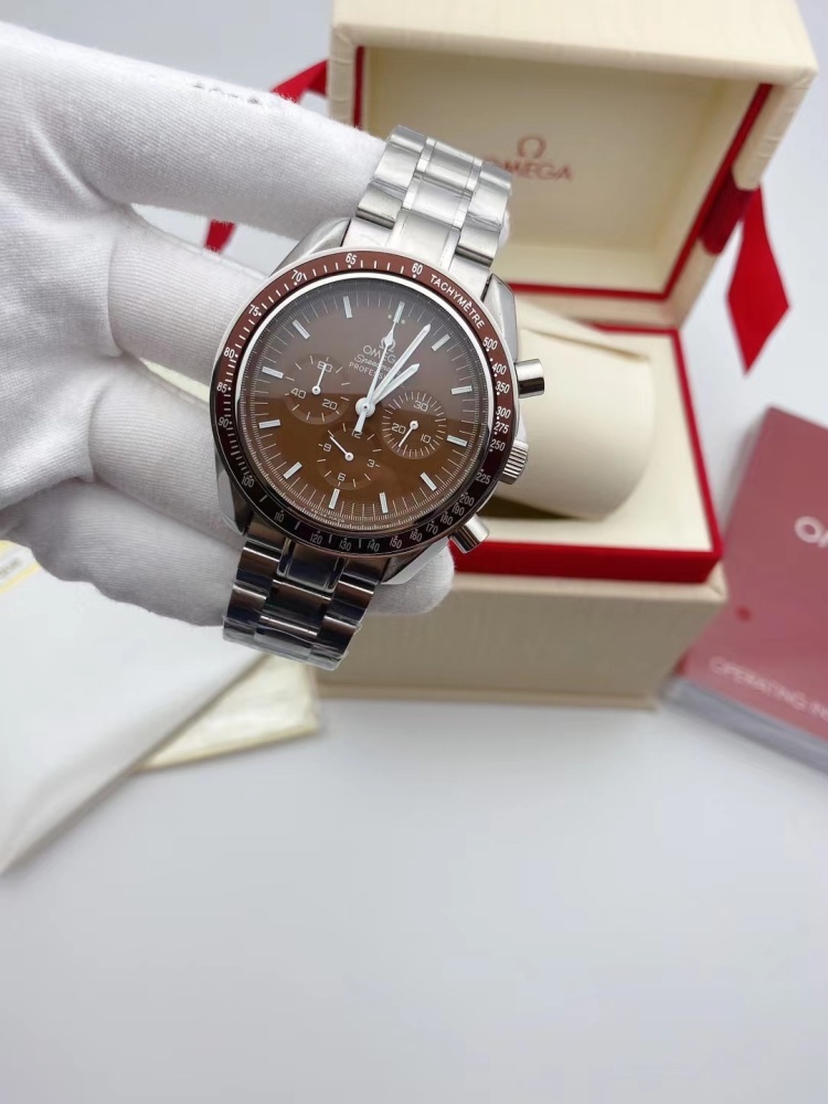 Men's Quartz Watch Chronograph 904L Stainless Steel 43 mm-OG 104