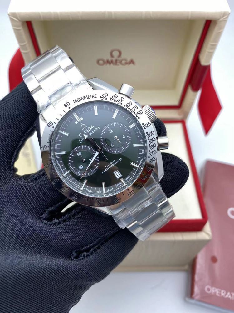 Men's Quartz Watch Chronograph 904L Stainless Steel 44 mm-OG 105