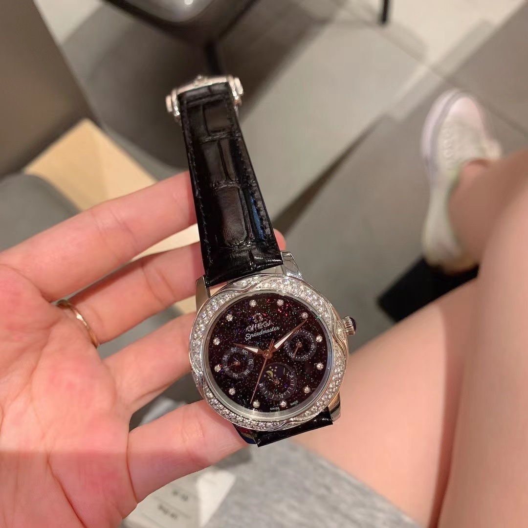 Women's  Quartz Watch Chronograph 904L Stainless Steel 35 mm-OG123