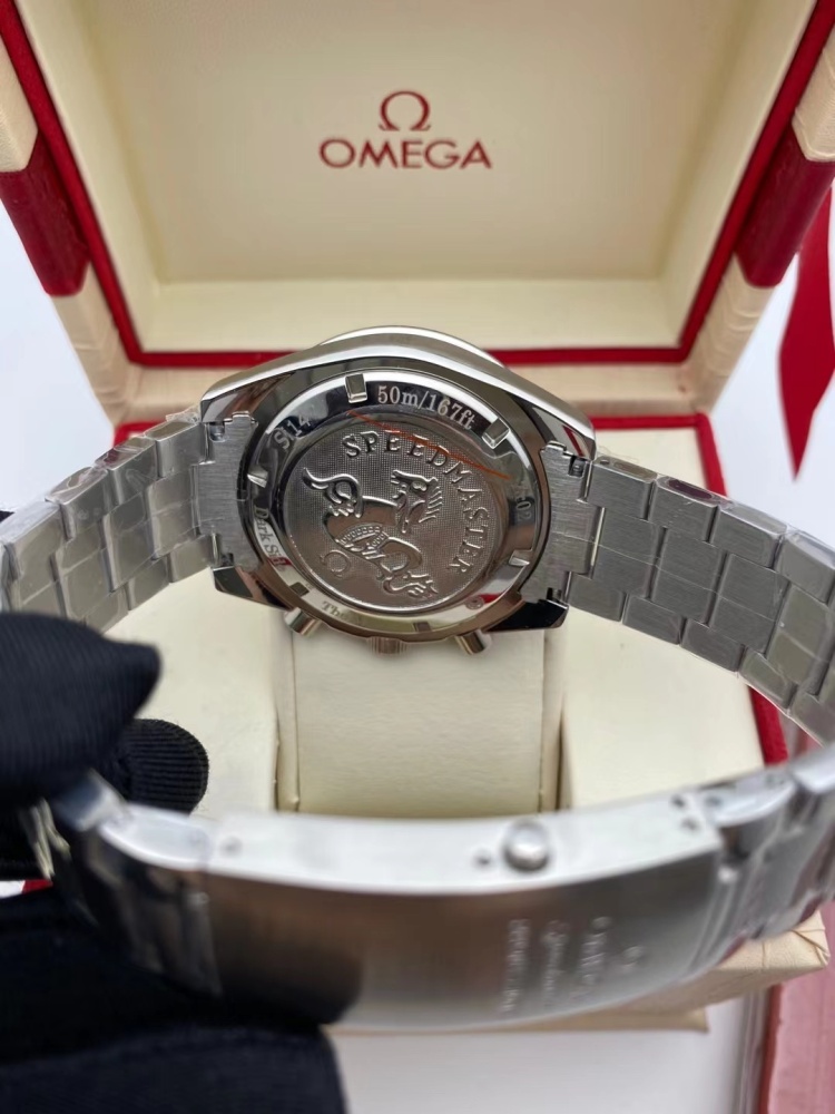 Men's Quartz Watch Chronograph 904L Stainless Steel 43 mm-OG 104