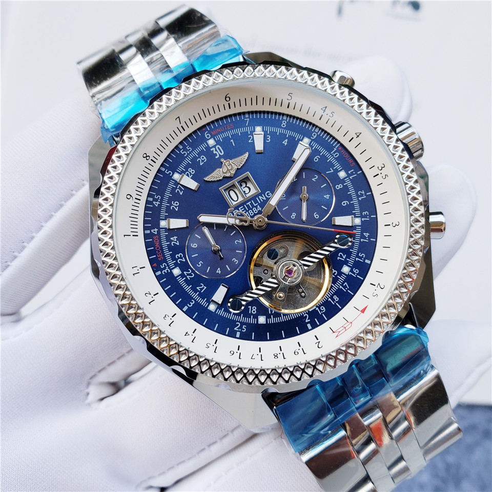 Men's Automatic Mechanical Watch 904L Stainless Steel 47 mm- BR 69