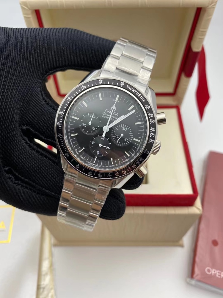 Men's Quartz Watch Chronograph 904L Stainless Steel 43 mm-OG 104