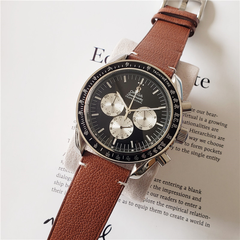 Men's Quartz Watch Chronograph 904L Stainless Steel 44 mm-OG 14