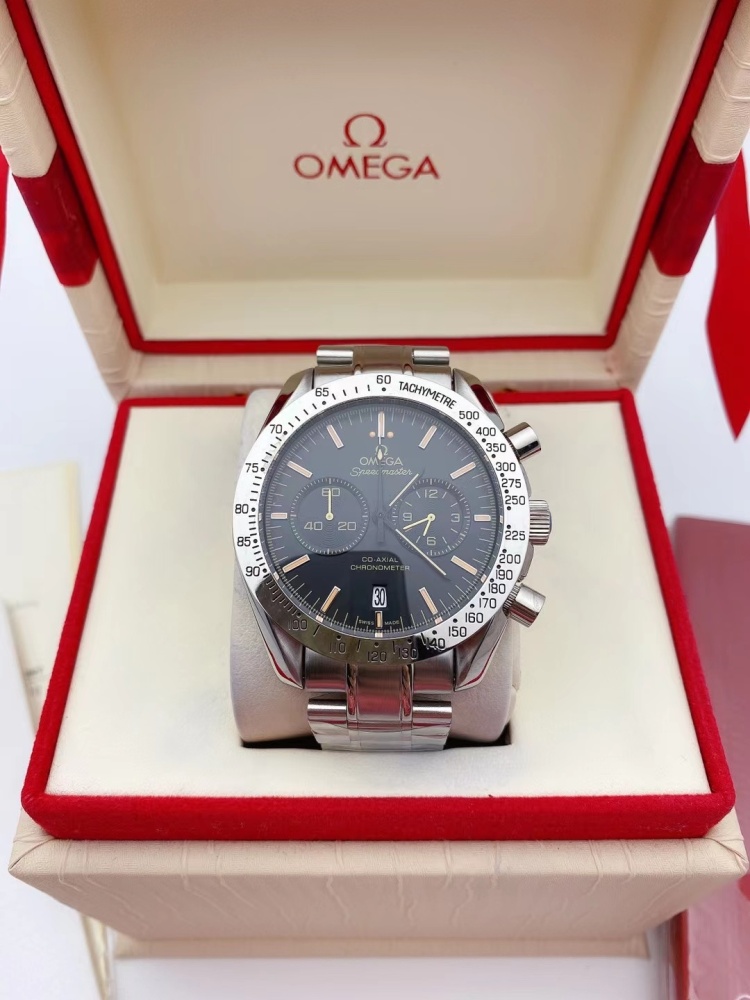 Men's Quartz Watch Chronograph 904L Stainless Steel 42mm-OG 24