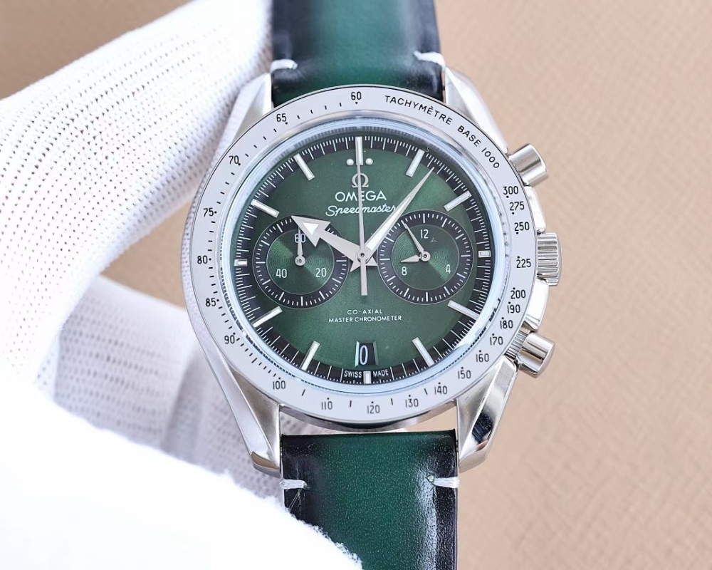 Men's Quartz Watch Chronograph 904L Stainless Steel 43.5 mm-OG 118