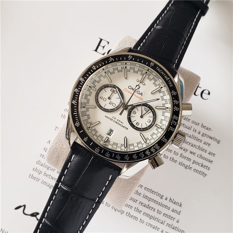 Men's Quartz Watch Chronograph 904L Stainless Steel 44 mm-OG 16