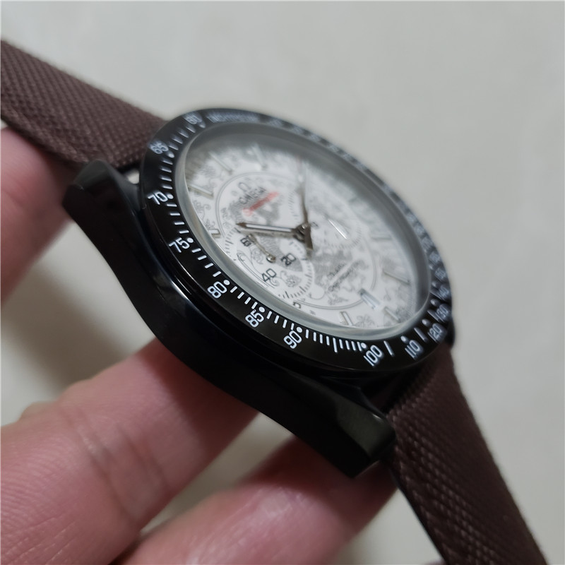 Men's Quartz Watch Chronograph 904L Stainless Steel 42mm-OG 18