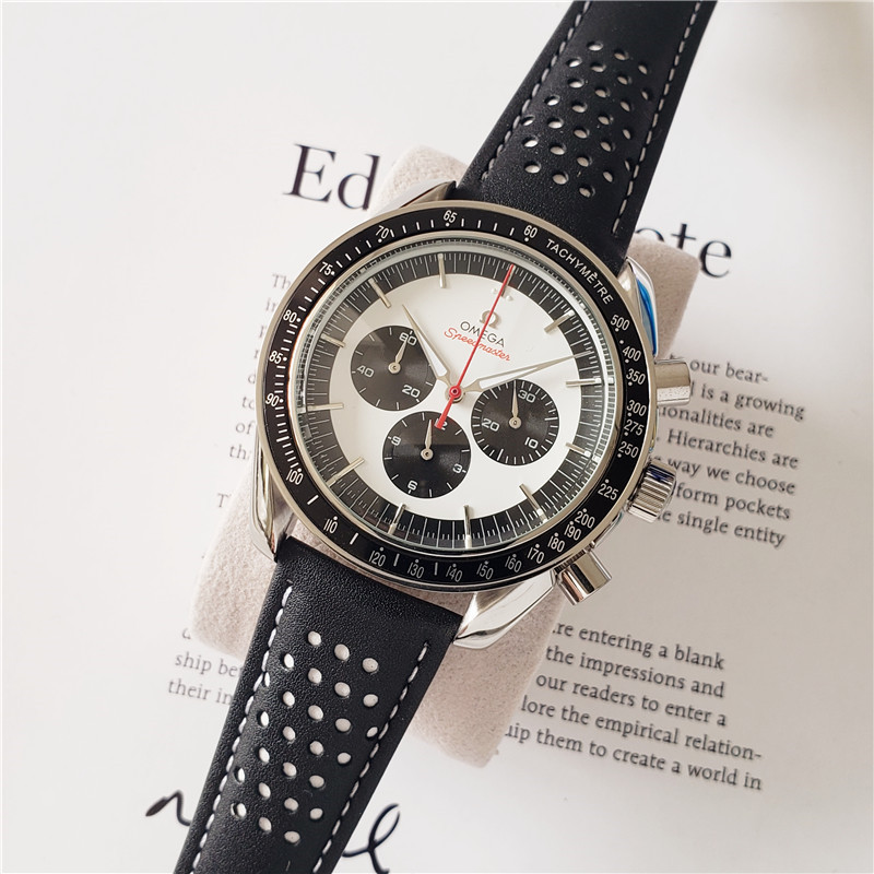 Men's Quartz Watch Chronograph 904L Stainless Steel 43 mm-OG 11