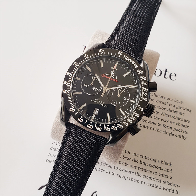 Men's Quartz Watch Chronograph 904L Stainless Steel 44 mm-OG 13
