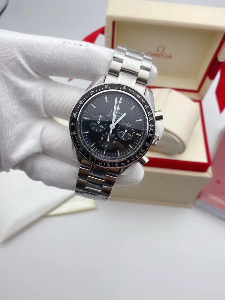 Men's Quartz Watch Chronograph 904L Stainless Steel 43 mm-OG 104
