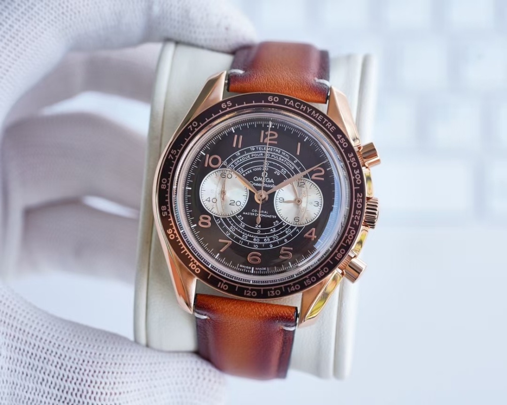 Men's Quartz Watch Chronograph 904L Stainless Steel 43 mm-OG 114