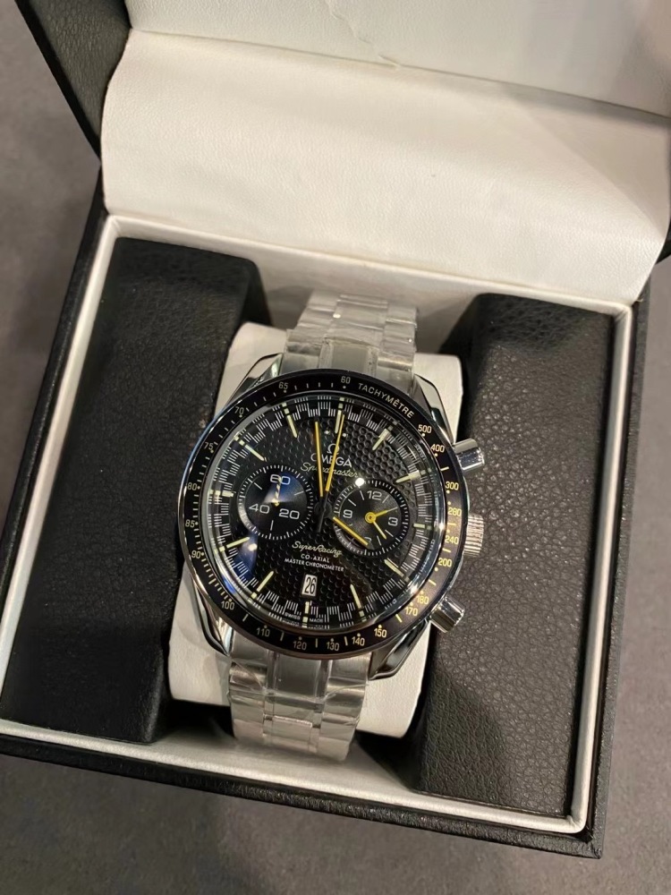 Men's Quartz Watch Chronograph 904L Stainless Steel 44 mm-OG 146