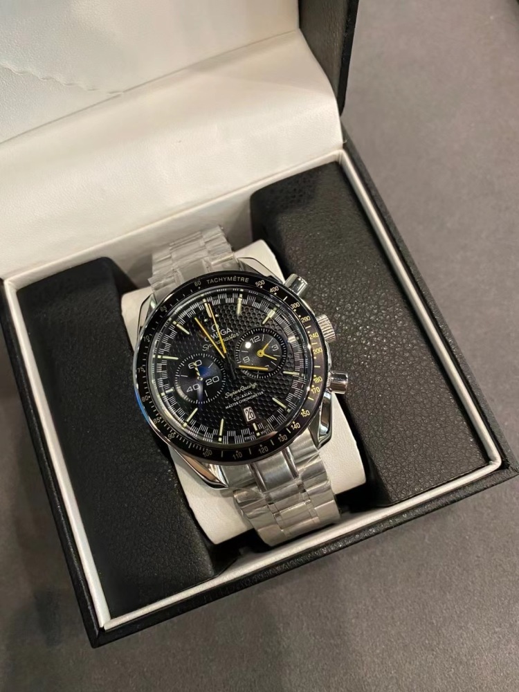 Men's Quartz Watch Chronograph 904L Stainless Steel 44 mm-OG 146