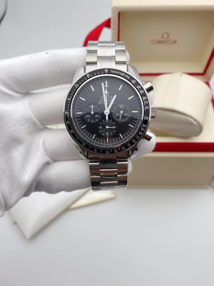 Men's Quartz Watch Chronograph 904L Stainless Steel 43 mm-OG 104