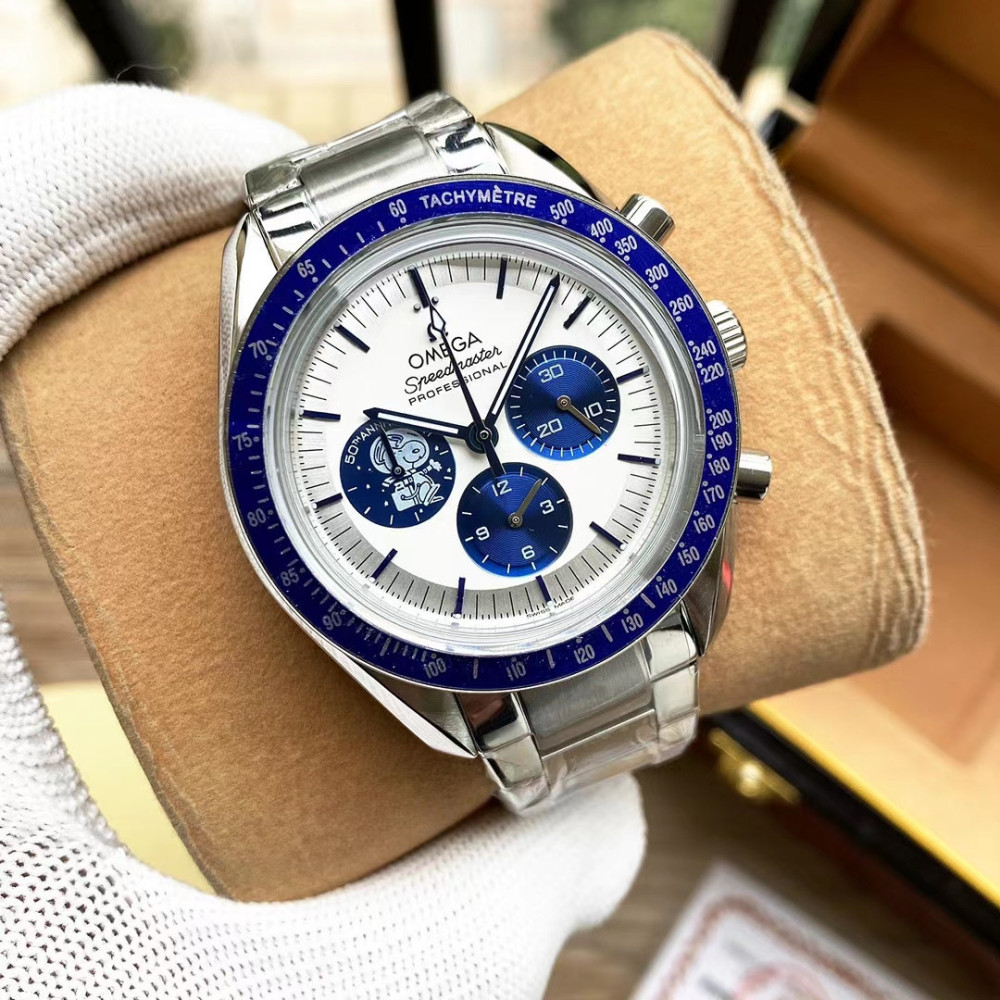 Men's Quartz Watch Chronograph 904L Stainless Steel 42mm-OG 26