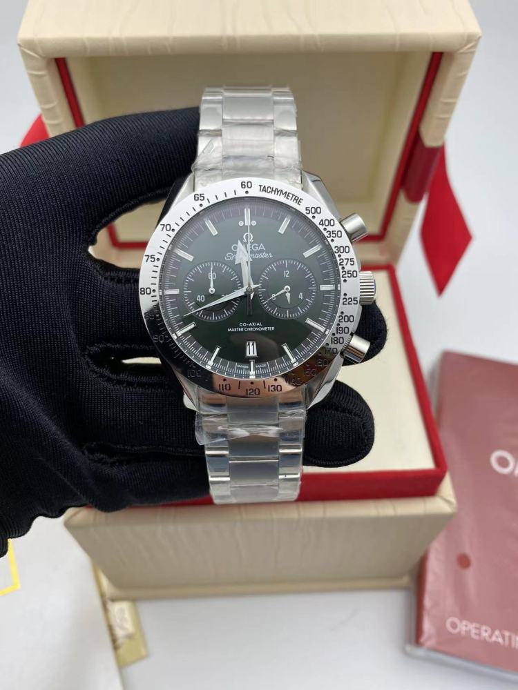 Men's Quartz Watch Chronograph 904L Stainless Steel 44 mm-OG 105