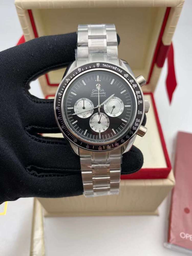 Men's Quartz Watch Chronograph 904L Stainless Steel 43 mm-OG 104