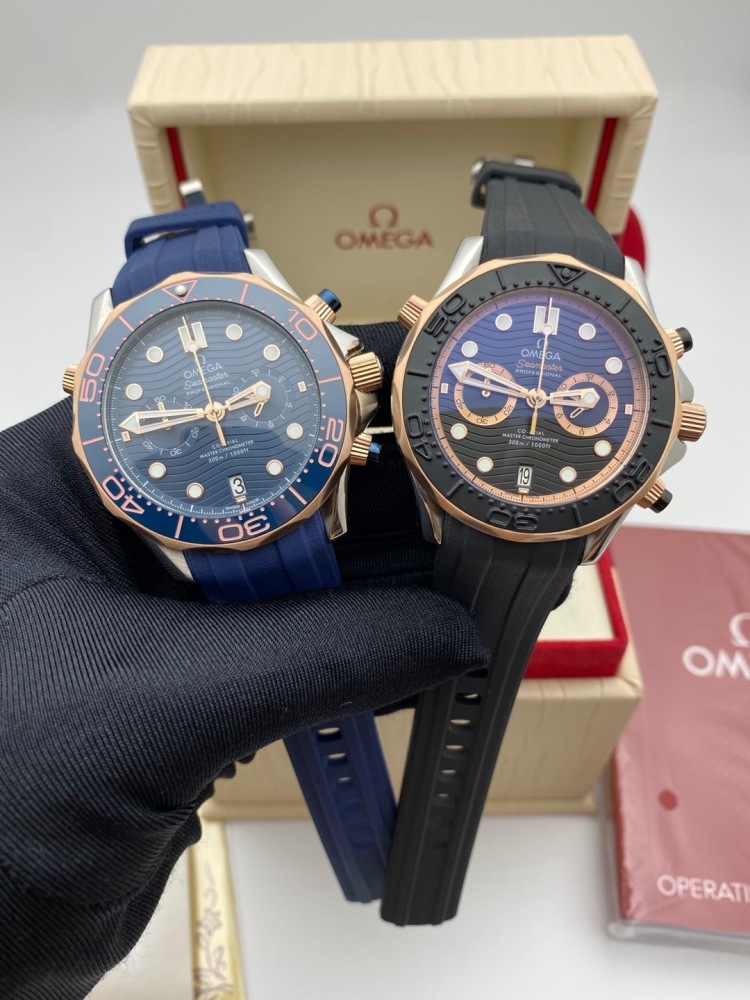 Men's Quartz Watch Chronograph 904L Stainless Steel 45 mm-OG 165