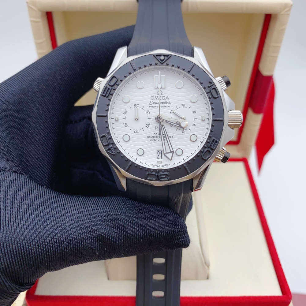 Men's Quartz Watch Chronograph 904L Stainless Steel 45 mm-OG 165